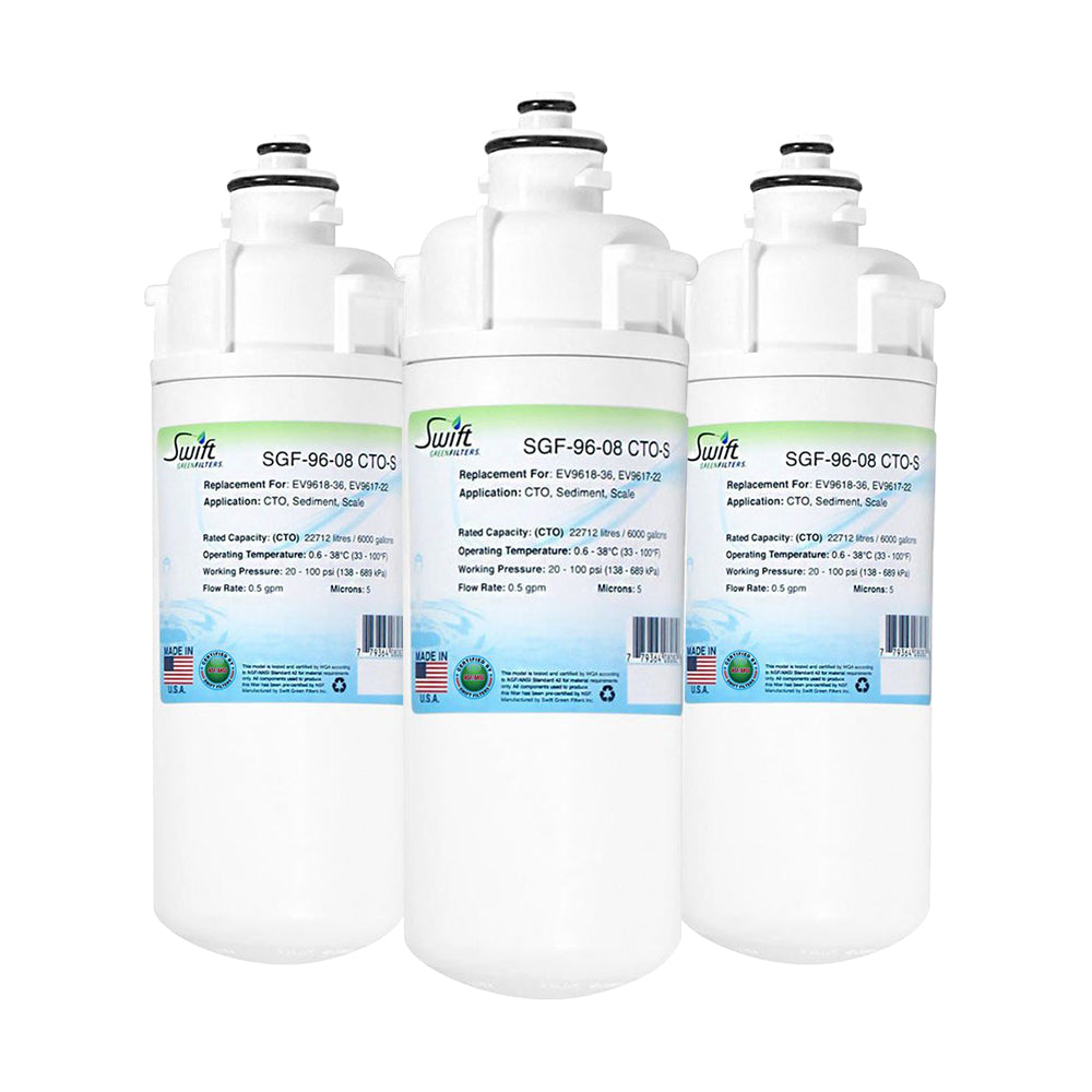 Everpure EV9618-36, EV9617-22 Filter Replacement SGF-96-08 CTO-S by Swift Green Filters