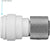 John Guest Speedfit PSEI6012U9 Push-fit Female Connector Reducing Coupling, 3/8 OD x 9/16 UNEF, 10-Pack