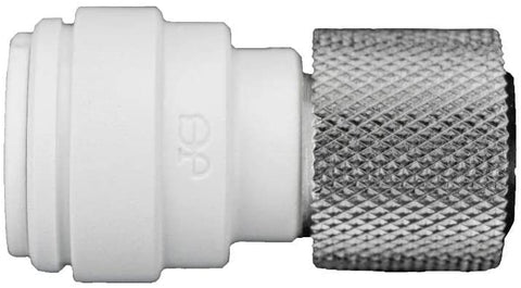John Guest Speedfit PSEI6012U9 Push-fit Female Connector Reducing Coupling, 3/8 OD x 9/16 UNEF, 10-Pack