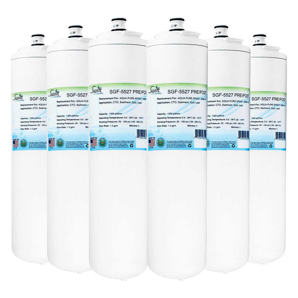3M Aqua Pure AP5527 Filter Replacement SGF-5527 PRE/POST filter (Set of 2) by Swift Green Filters