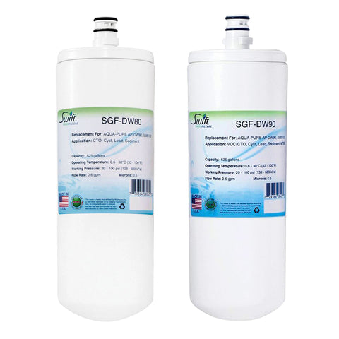 Swift Green's SGF-DW80 OEM Replacement with SGF-DW90 For 3M Aqua Pure AP-DW80