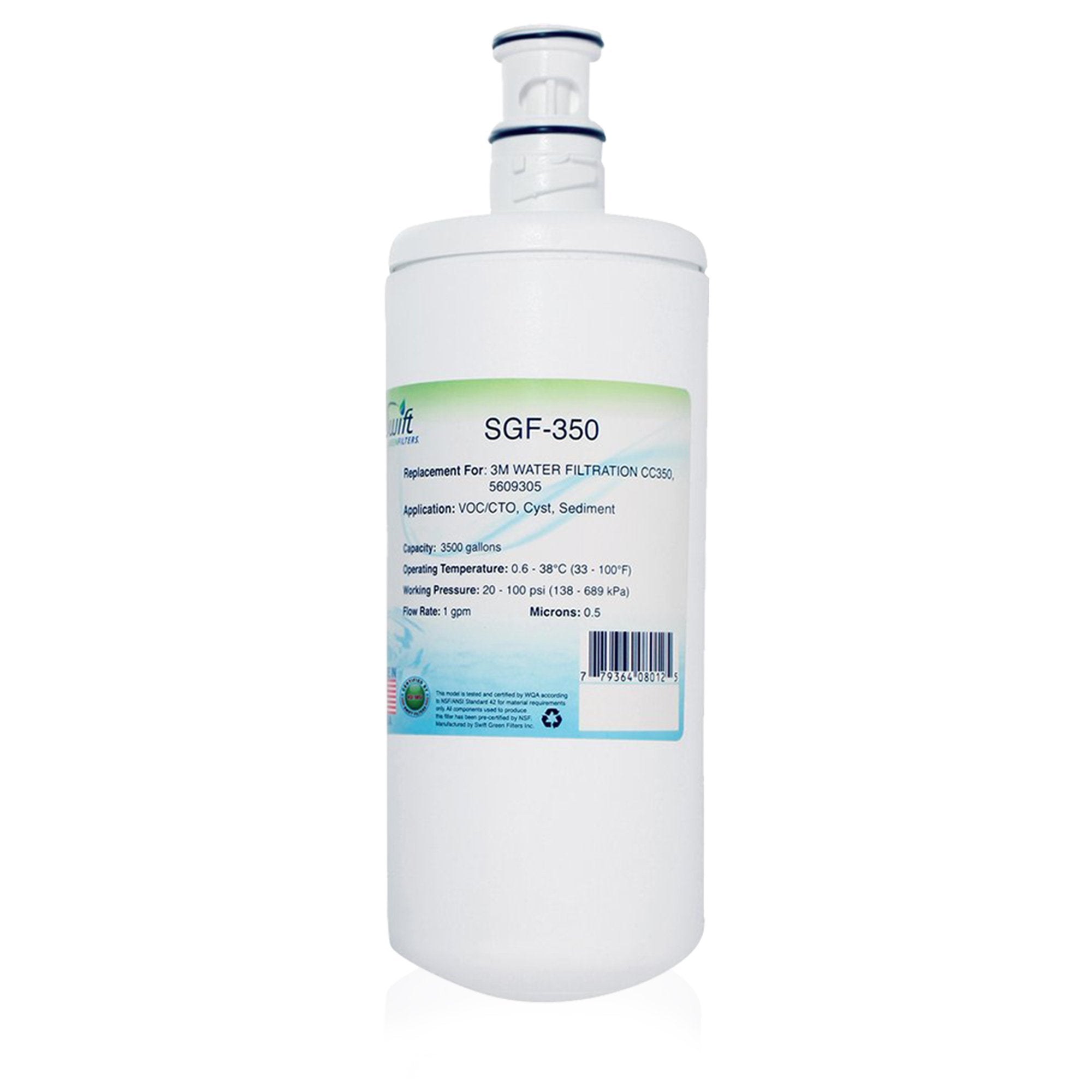 Swift Green Filters SGF-350 Compatible Commercial Water Filter for CC350, 5609305, CC351, 5609313.
