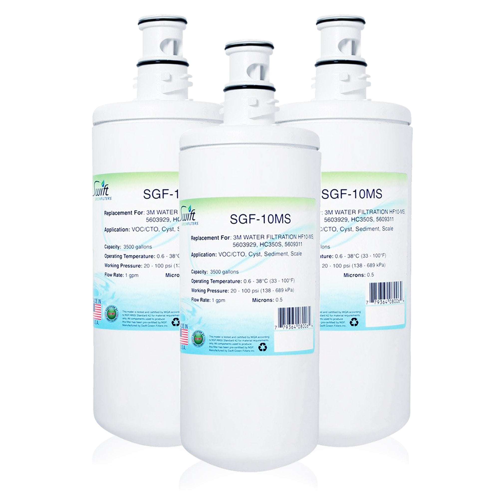 Replacement for 3M HF10-MS Filter by Swift Green Filters SGF-10MS - The Filters Club USA by Suri Industries Inc.