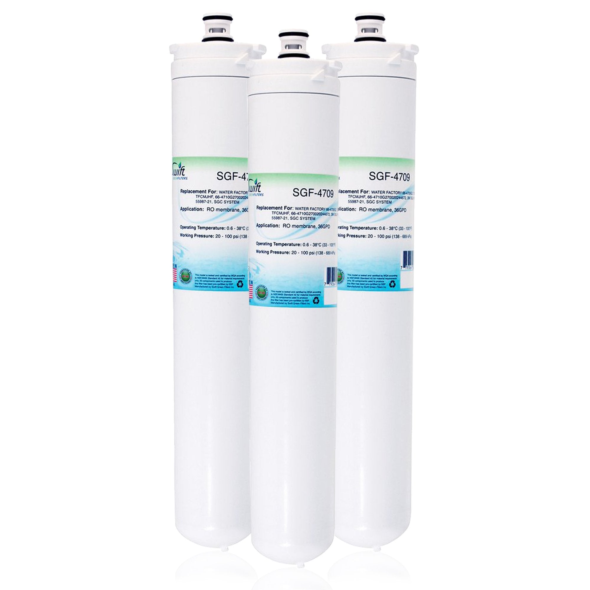 Swift Green Filters SGF-4709 Compatible Commercial Water Filter for 66-4709G2, 70020043306, TFCMJHF, 66-4710G270020244672.