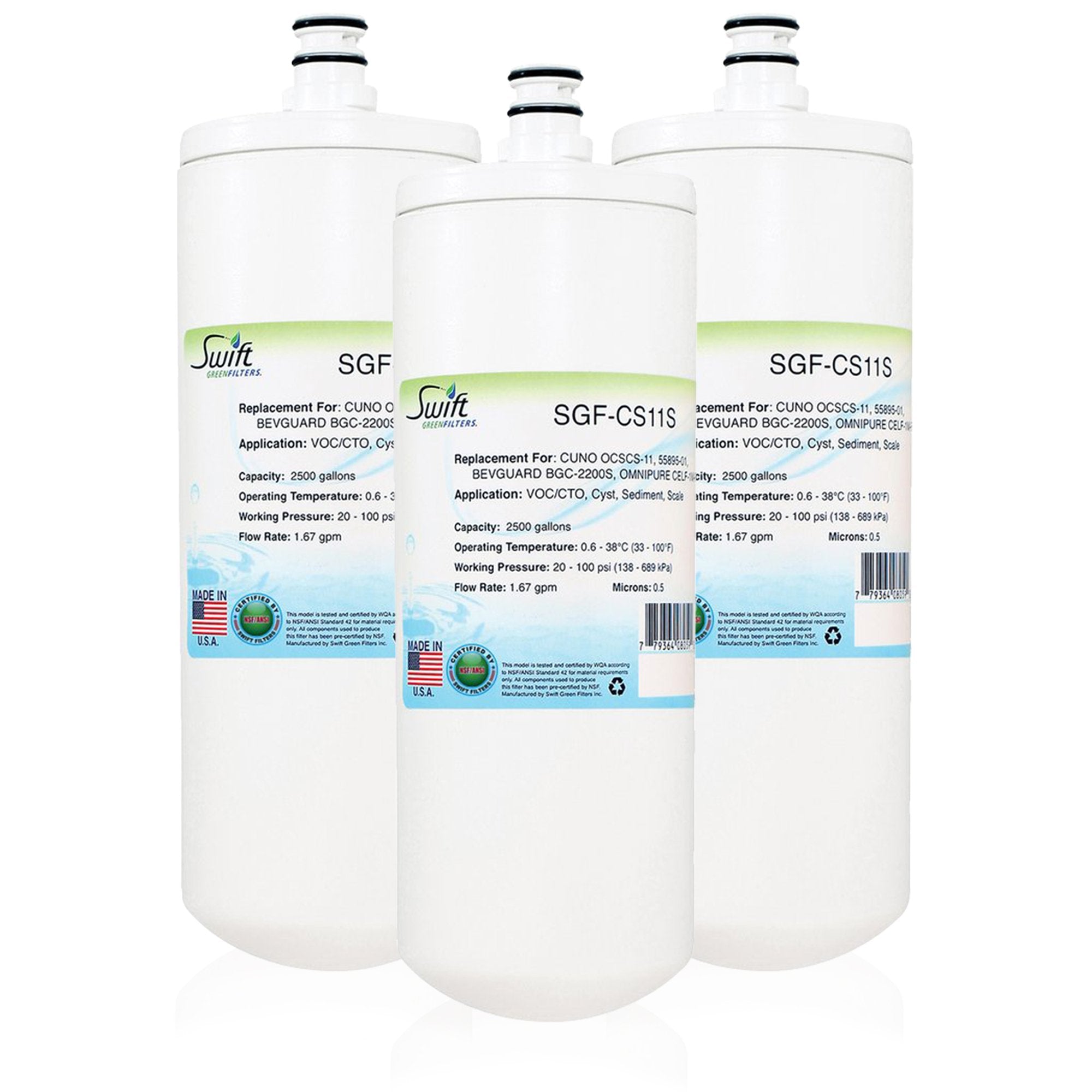Replacement for 3M Cuno CS-11 Filter by Swift Green Filters SGF SGF-CS11S