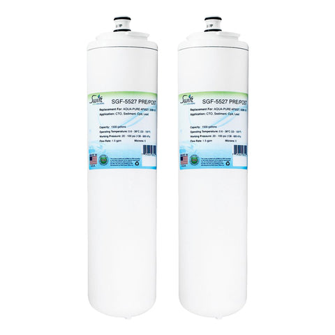 3M Aqua Pure AP5527 Filter Replacement SGF-5527 PRE/POST filter (Set of 2) by Swift Green Filters