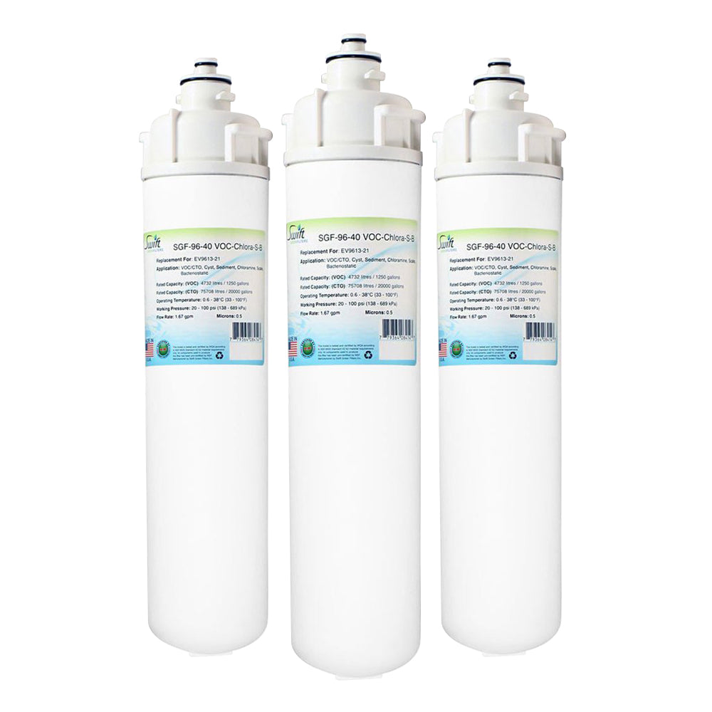 Everpure EV9613-21,EV9613-26,EV9613-21 Filter Replacement SGF-96-40 VOC-Chlora-S-B by Swift Green Filters