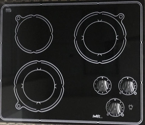 Swift Canada 3 Burner Electric Cooktop 24" Ceramic surface Black